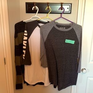 Lot 3 x 3/4 t-shirts